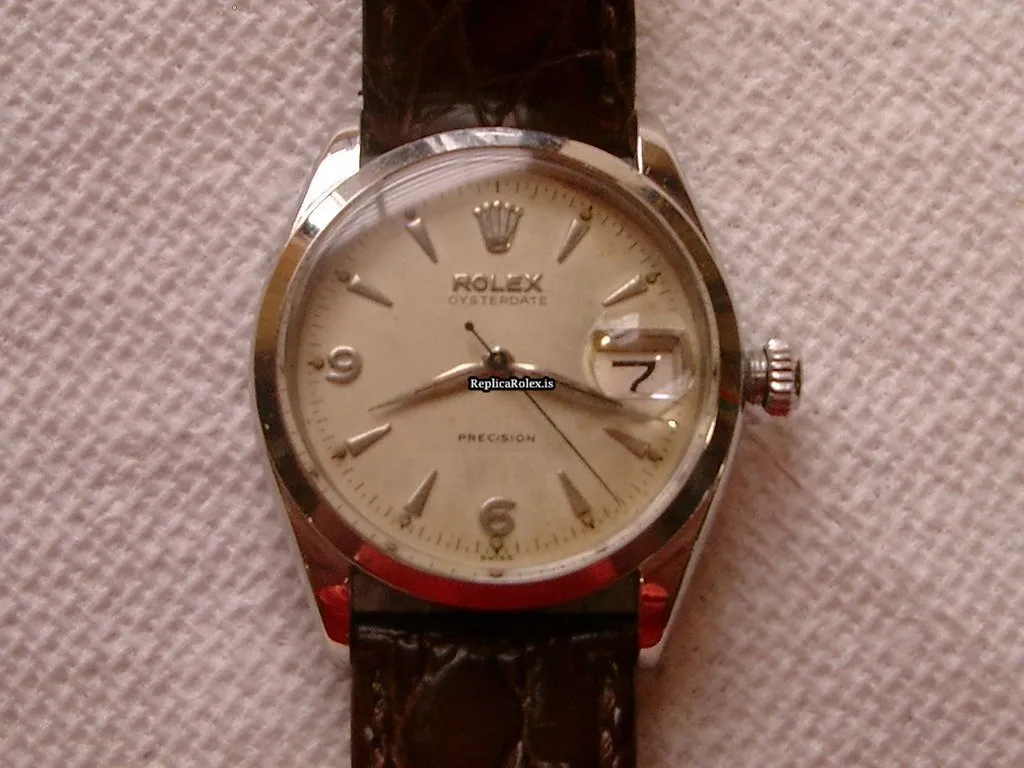 Affordable Replica Rolex Oyster Precision 6294 Caliber 6694 Manual Winding Movement 33mm Steel Case Mens/unisex Watch - Image 5