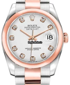 Appealing Replica Rolex Lady-datejust 179161-whtdo Caliber 2235 Automatic Movement 26mm Steel Case Womens Watch