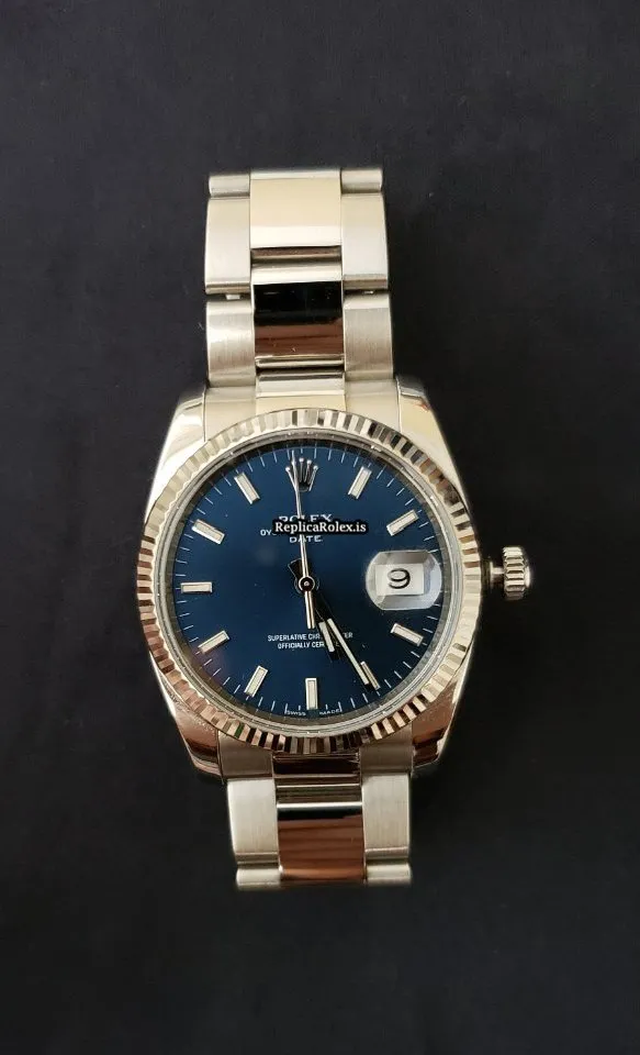 Beautiful Replica Rolex Oyster Perpetual Date 115234 Caliber 3135 Automatic Movement 34x42mm Steel Case Mens/unisex Watch - Image 2