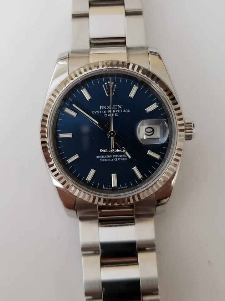 Beautiful Replica Rolex Oyster Perpetual Date 115234 Caliber 3135 Automatic Movement 34x42mm Steel Case Mens/unisex Watch - Image 3