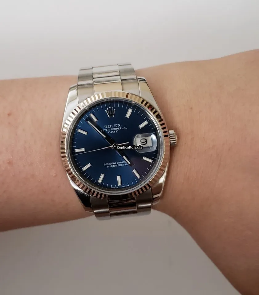 Beautiful Replica Rolex Oyster Perpetual Date 115234 Caliber 3135 Automatic Movement 34x42mm Steel Case Mens/unisex Watch - Image 4