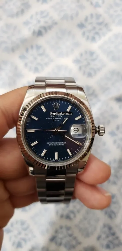 Beautiful Replica Rolex Oyster Perpetual Date 115234 Caliber 3135 Automatic Movement 34x42mm Steel Case Mens/unisex Watch - Image 9