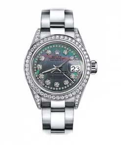 Suitable Replica Rolex Oyster Perpetual Lady Date 69160 Automatic Movement 26mm Steel Case Womens Watch