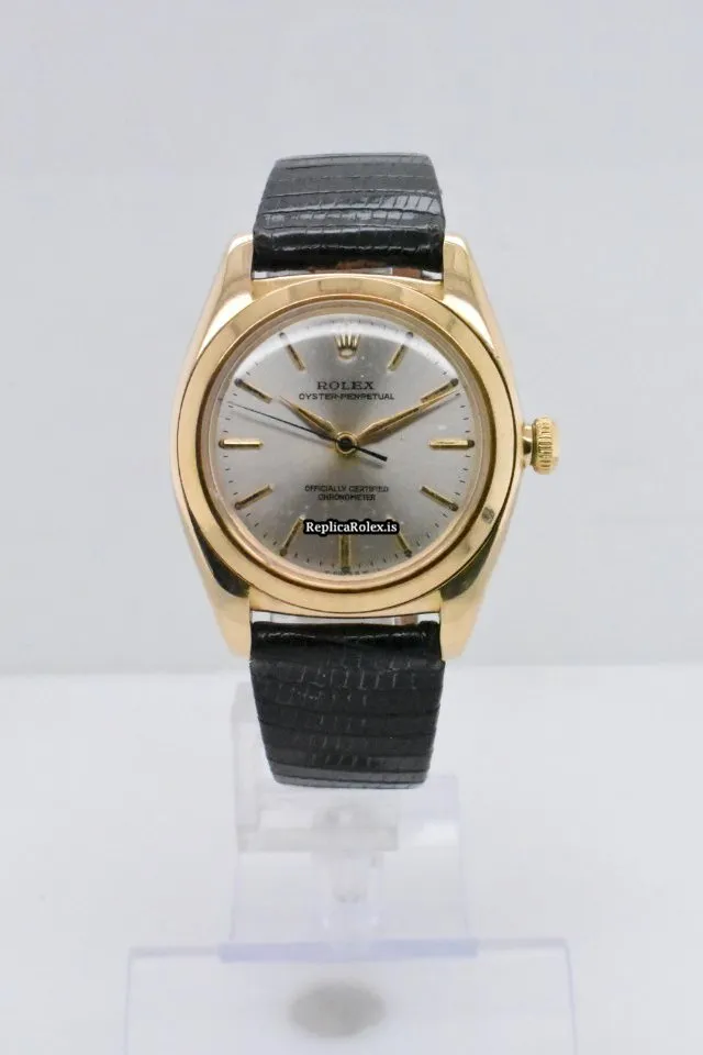Marvellous Replica Rolex Bubble Back 3131 Automatic Movement 32mm Yellow Gold Case Mens/unisex Watch