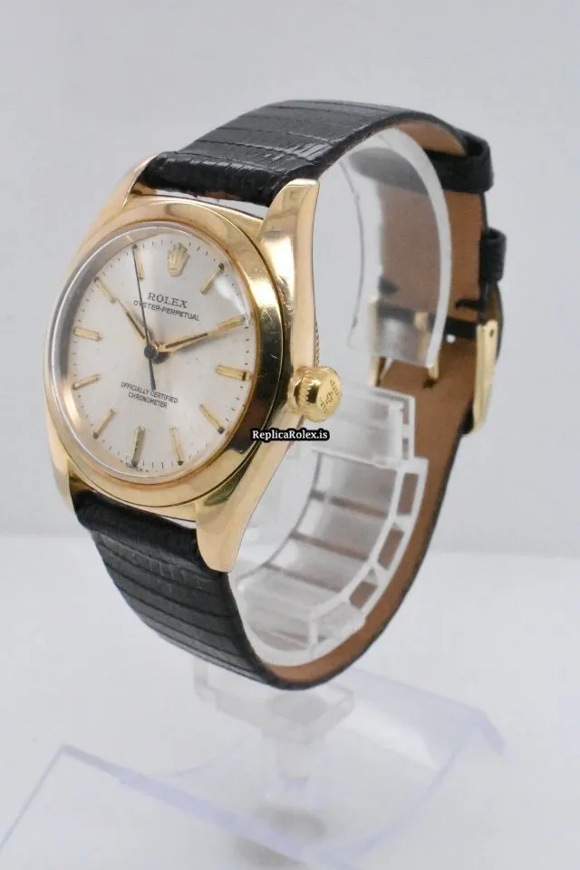 Marvellous Replica Rolex Bubble Back 3131 Automatic Movement 32mm Yellow Gold Case Mens/unisex Watch - Image 2