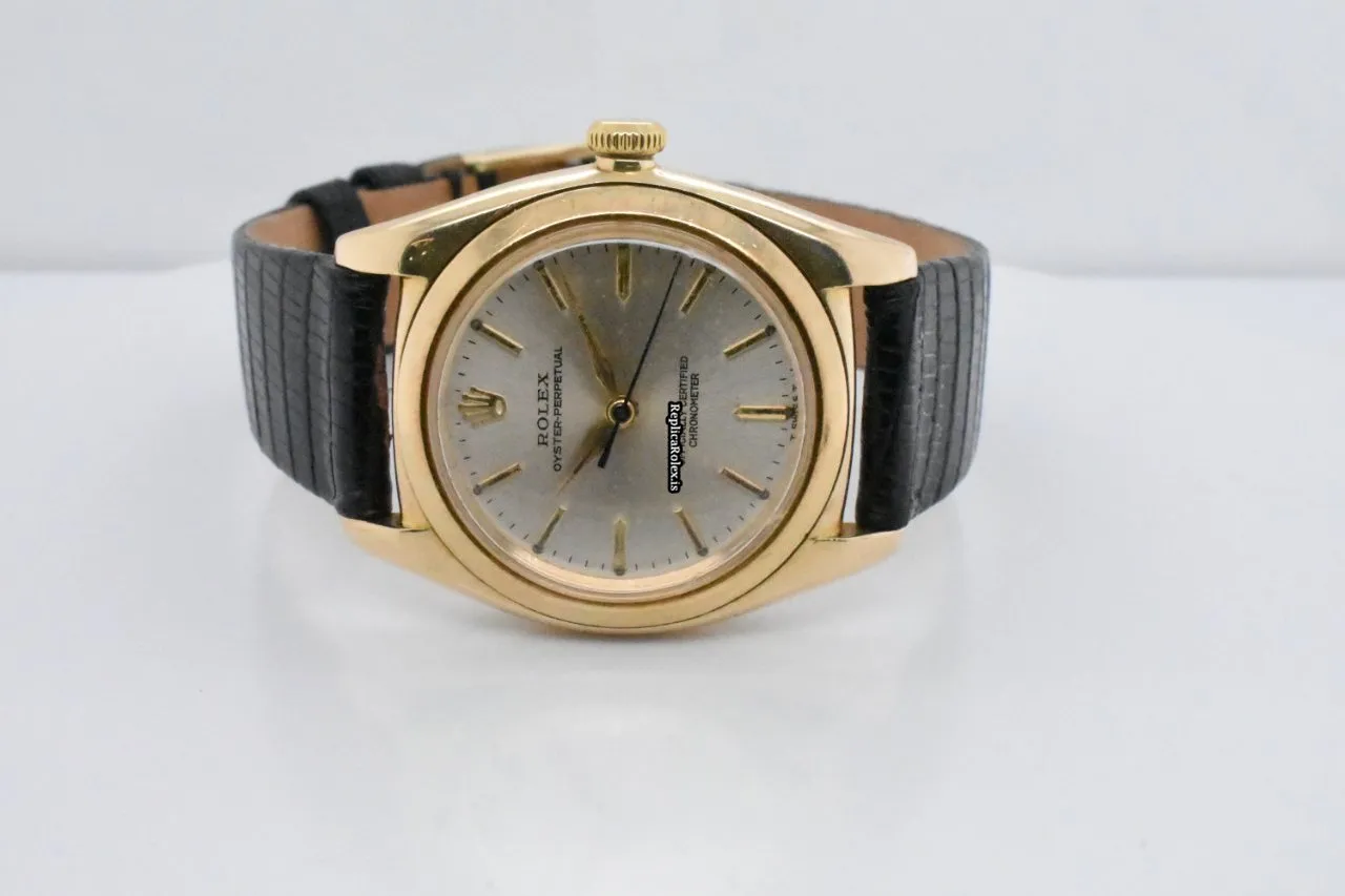 Marvellous Replica Rolex Bubble Back 3131 Automatic Movement 32mm Yellow Gold Case Mens/unisex Watch - Image 4