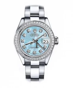 Fabulous Fake Rolex Oyster Perpetual Lady Date 69160 Automatic Movement 26mm Steel Case Womens Watch