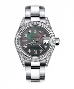 Fantastic Clone Rolex Oyster Perpetual Lady Date 69160 Automatic Movement 26mm Steel Case Womens Watch