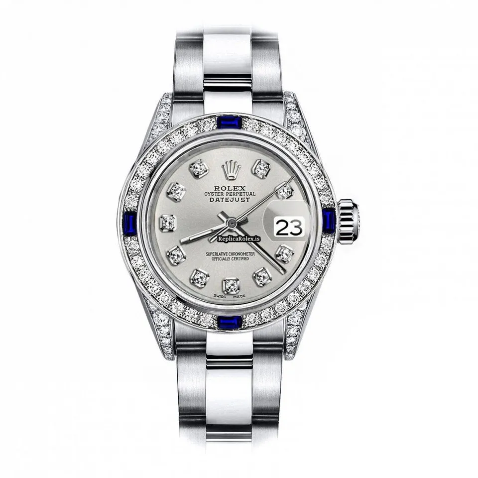 Remarkable Replicas Rolex Oyster Perpetual Lady Date 69160 Automatic Movement 26mm Steel Case Womens Watch