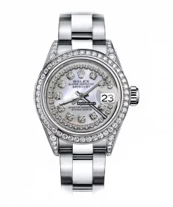 Top Replica Rolex Oyster Perpetual Lady Date 69160 Automatic Movement 26mm Steel Case Womens Watch