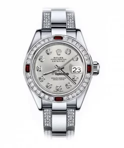 Neat Fake Rolex Oyster Perpetual Lady Date 69160 Automatic Movement 26mm Steel Case Womens Watch