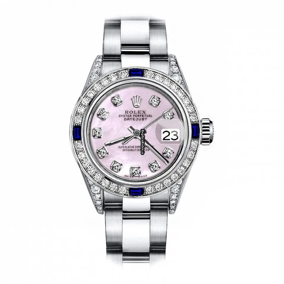 Amazing Fake Rolex Oyster Perpetual Lady Date 69160 Automatic Movement 26mm Steel Case Womens Watch