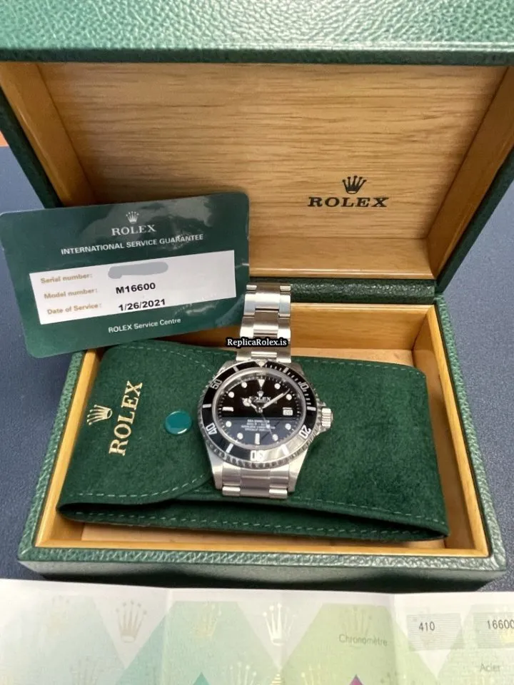 Appealing Fakes Rolex Sea-dweller 4000 16600 Caliber 3135 Automatic Movement 40mm Steel Case Mens/unisex Watch - Image 7