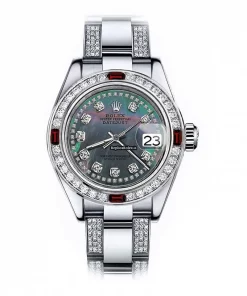 Pleasing Fakes Rolex Oyster Perpetual Lady Date 69160 Automatic Movement 26mm Steel Case Womens Watch