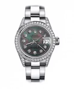 Wonderful Fake Rolex Oyster Perpetual Lady Date 69160 Automatic Movement 26mm Steel Case Womens Watch