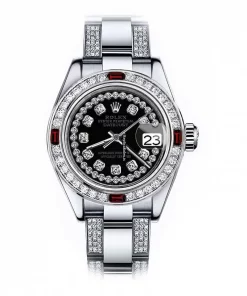 Fine Replica Rolex Oyster Perpetual Lady Date 69160 Automatic Movement 26mm Steel Case Womens Watch