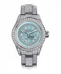 Beautiful Replica Rolex Oyster Perpetual Lady Date 69160 Automatic Movement 26mm Steel Case Womens Watch