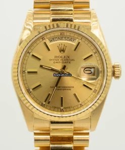 Special Replica Rolex Day-date 36 18038 Caliber 3055 Automatic Movement 36mm Yellow Gold Case Mens/unisex Watch