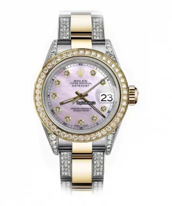 Fantastic Knockoff Rolex Datejust 68173 Automatic Movement 31mm Gold/steel Case Womens Watch