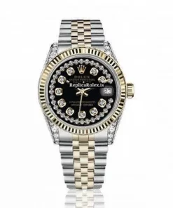 Terrific Fake Rolex Datejust 16013 Automatic Movement 36mm Gold/steel Case Mens/unisex Watch