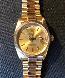 Terrific Replica Rolex Day-date 36 18038 Caliber 3055 Automatic Movement 36mm Yellow Gold Case Mens/unisex Watch
