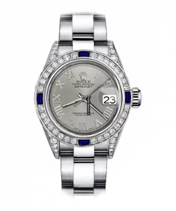 Pleasing Fake Rolex Oyster Perpetual Lady Date 69160 Automatic Movement 26mm Steel Case Womens Watch