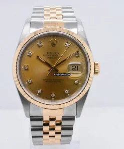 Appealing Knockoff Rolex Datejust 16233 Caliber 3135 Automatic Movement 36mm Gold/steel Case Mens/unisex Watch