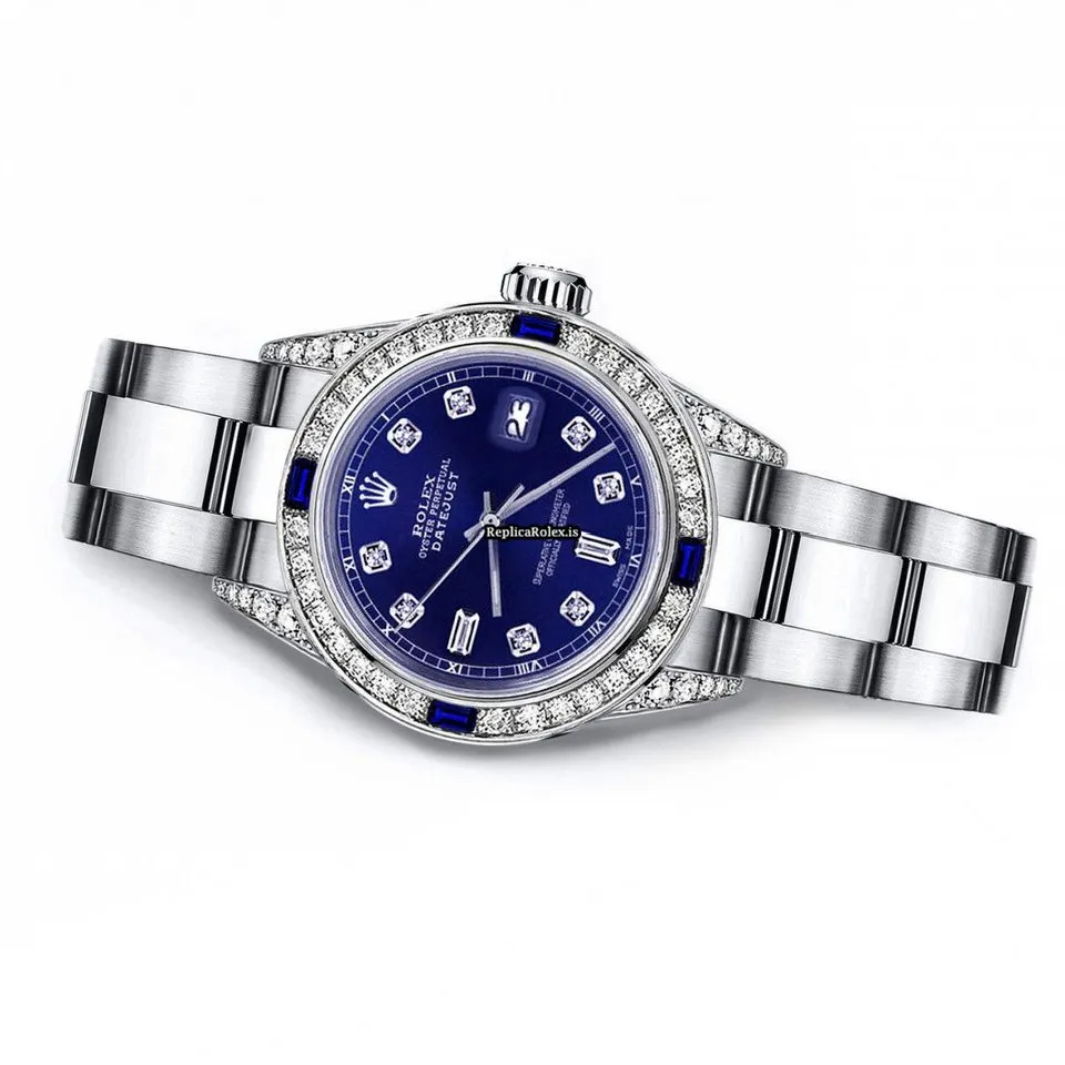 Reliable Replica Rolex Oyster Perpetual Lady Date 69160 Automatic Movement 26mm Steel Case Womens Watch - Image 2