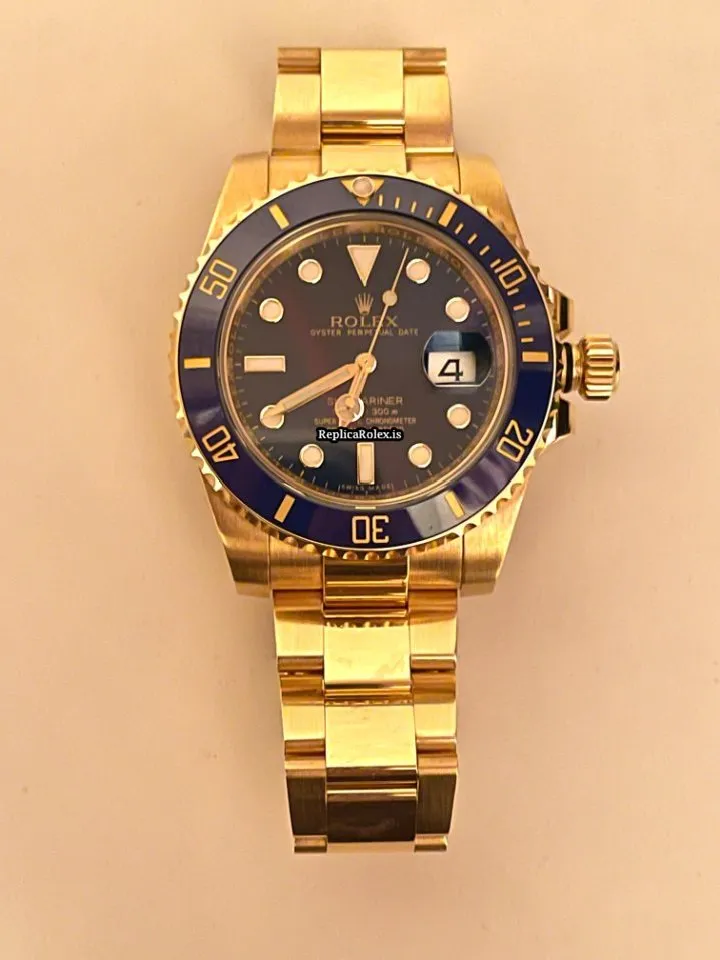 Lovely Imitation Rolex Submariner Date 116618lb Caliber 3135 Automatic Movement 40mm Yellow Gold Case Mens/unisex Watch - Image 11