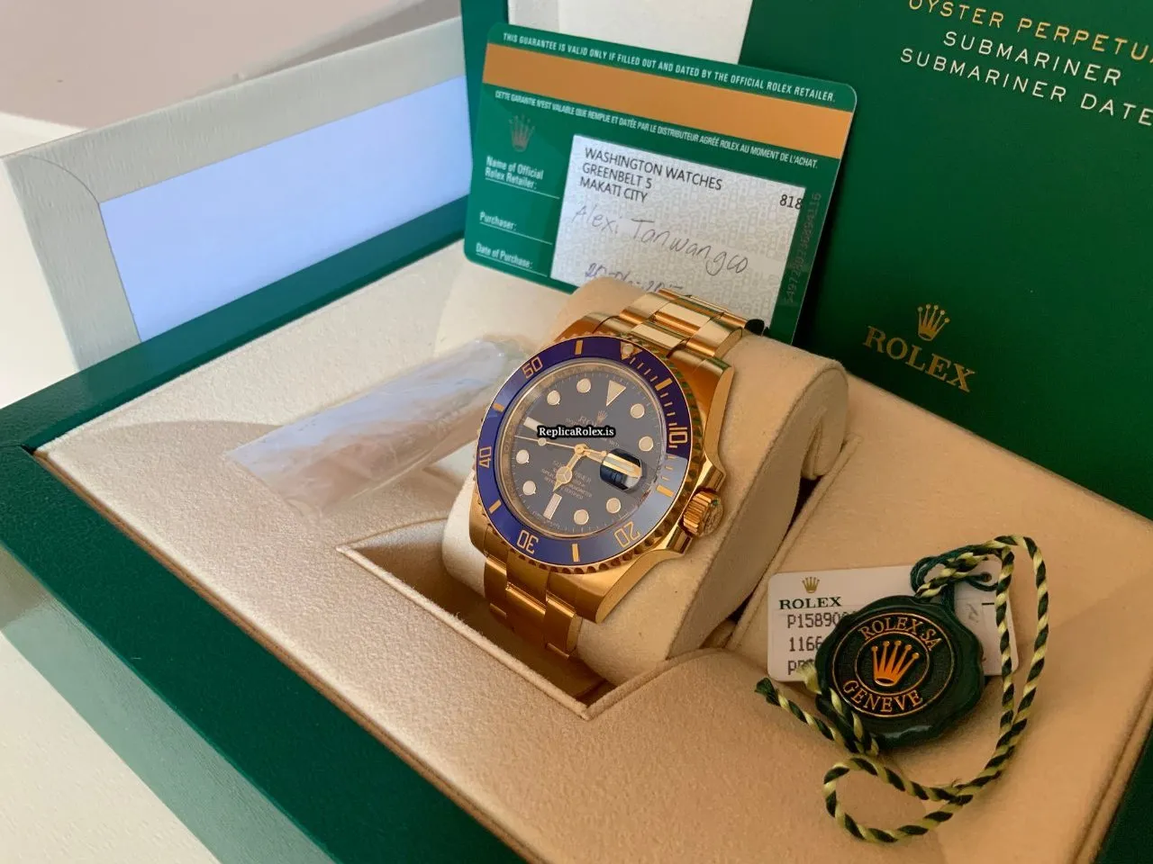 Lovely Imitation Rolex Submariner Date 116618lb Caliber 3135 Automatic Movement 40mm Yellow Gold Case Mens/unisex Watch - Image 3