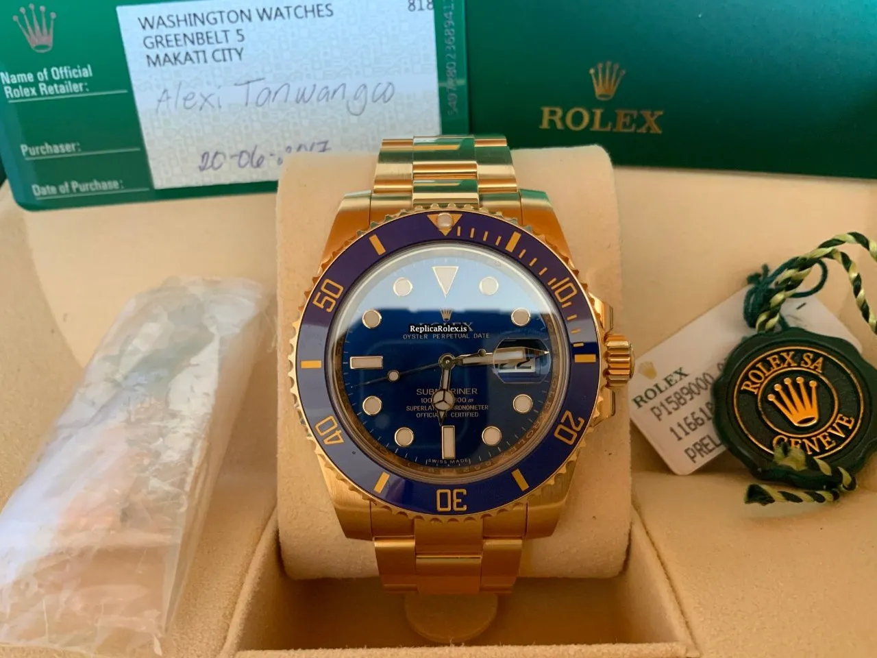 Lovely Imitation Rolex Submariner Date 116618lb Caliber 3135 Automatic Movement 40mm Yellow Gold Case Mens/unisex Watch - Image 4