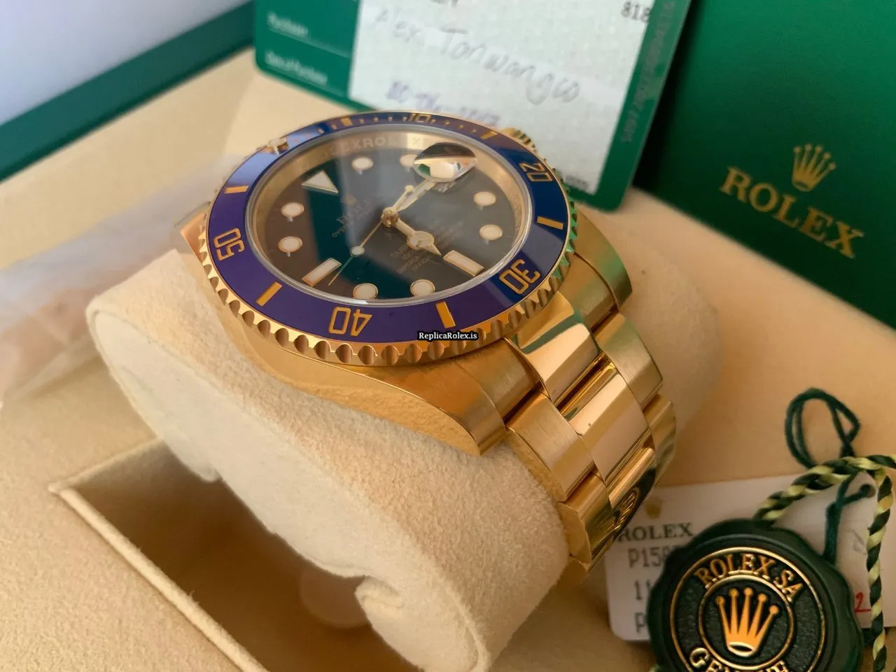 Lovely Imitation Rolex Submariner Date 116618lb Caliber 3135 Automatic Movement 40mm Yellow Gold Case Mens/unisex Watch - Image 7