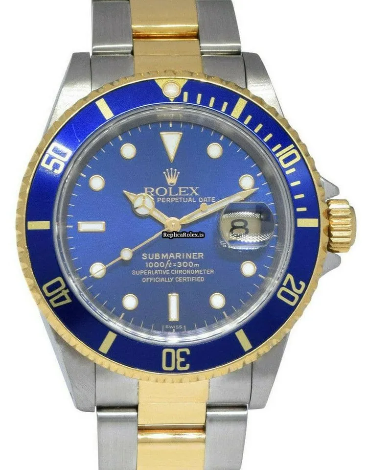 Marvellous Knockoff Rolex Submariner Date 16613 Automatic Movement 40mm Gold/steel Case Mens/unisex Watch