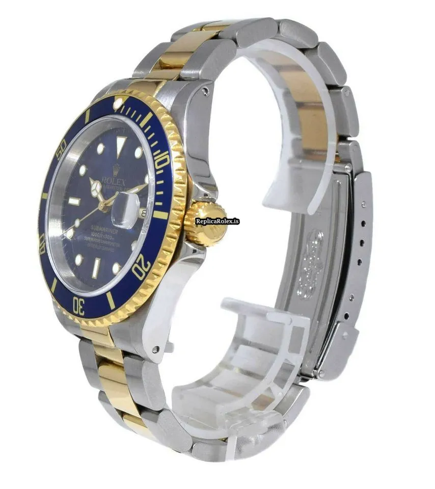 Marvellous Knockoff Rolex Submariner Date 16613 Automatic Movement 40mm Gold/steel Case Mens/unisex Watch - Image 3
