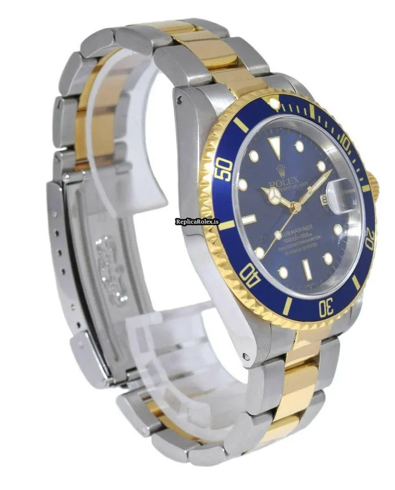 Marvellous Knockoff Rolex Submariner Date 16613 Automatic Movement 40mm Gold/steel Case Mens/unisex Watch - Image 4