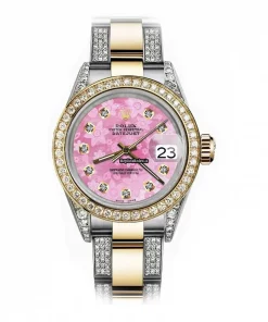 Lovely Replica Rolex Datejust 68173 Automatic Movement 31mm Gold/steel Case Womens Watch