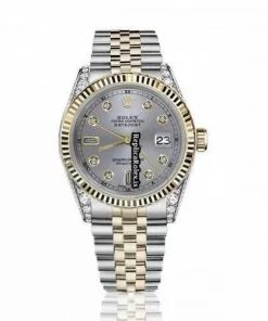 Inexpensive Clone Rolex Datejust 16013 Automatic Movement 36mm Gold/steel Case Mens/unisex Watch