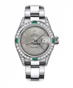 Amazing Clone Rolex Oyster Perpetual Lady Date 69160 Automatic Movement 26mm Steel Case Womens Watch