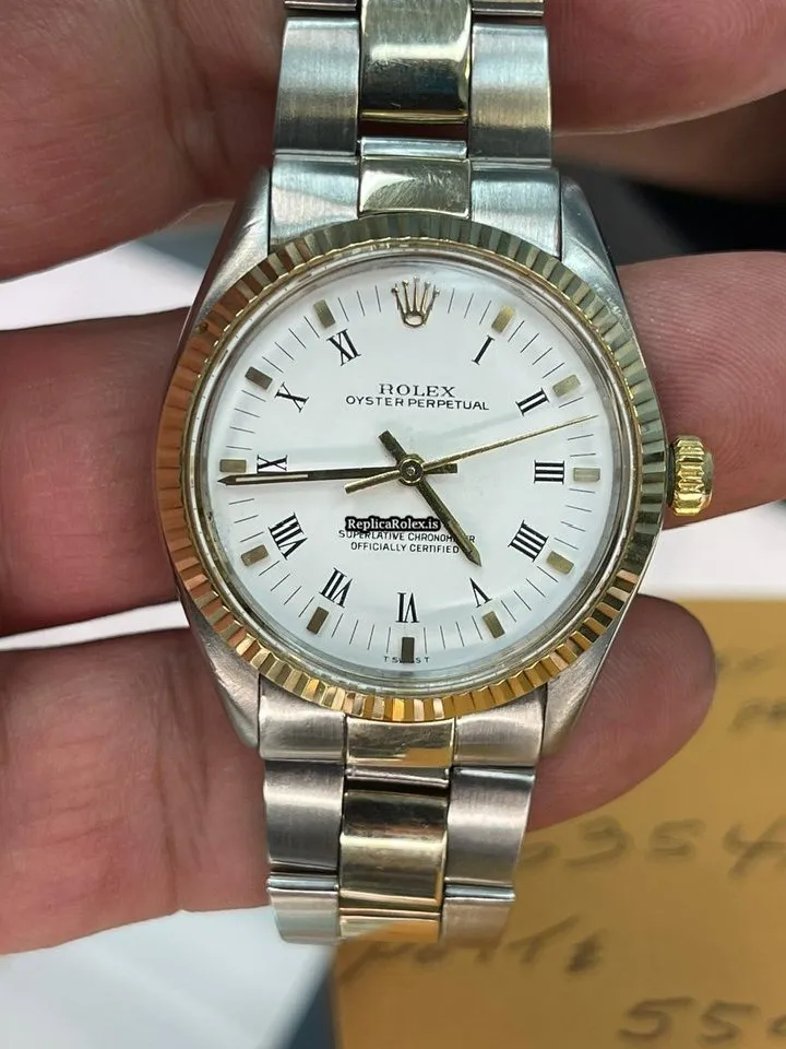 Fabulous Replica Rolex Air King Precision 5500 Caliber 1520 Automatic Movement 34mm Steel Case Mens/unisex Watch - Image 11