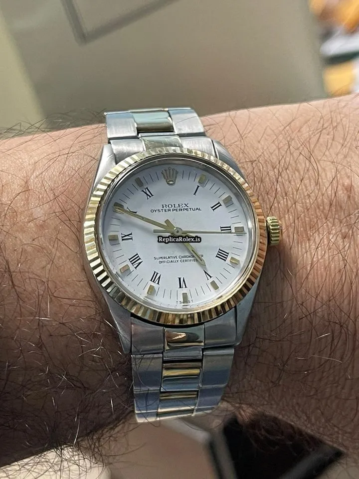 Fabulous Replica Rolex Air King Precision 5500 Caliber 1520 Automatic Movement 34mm Steel Case Mens/unisex Watch - Image 12