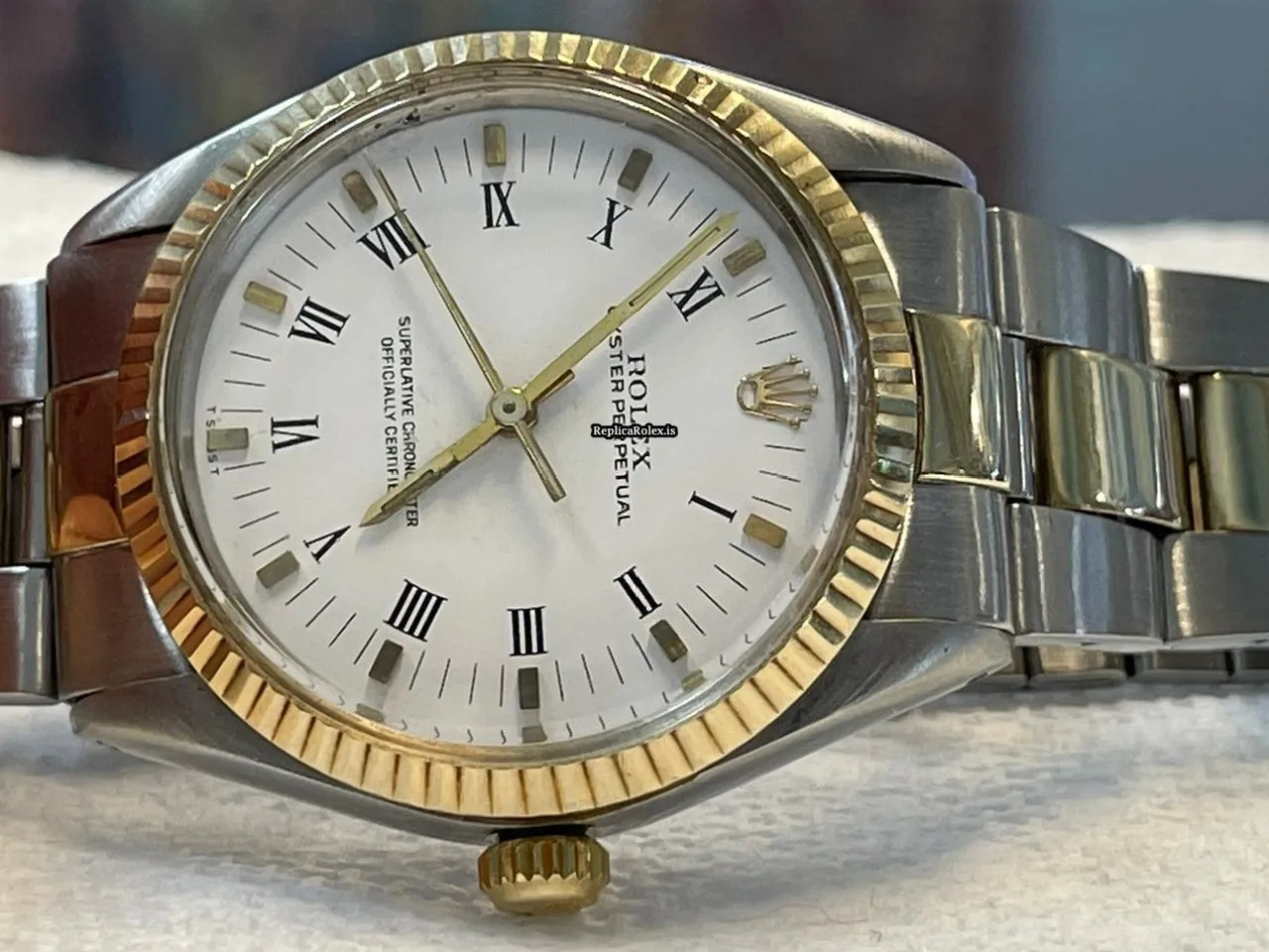 Fabulous Replica Rolex Air King Precision 5500 Caliber 1520 Automatic Movement 34mm Steel Case Mens/unisex Watch - Image 4