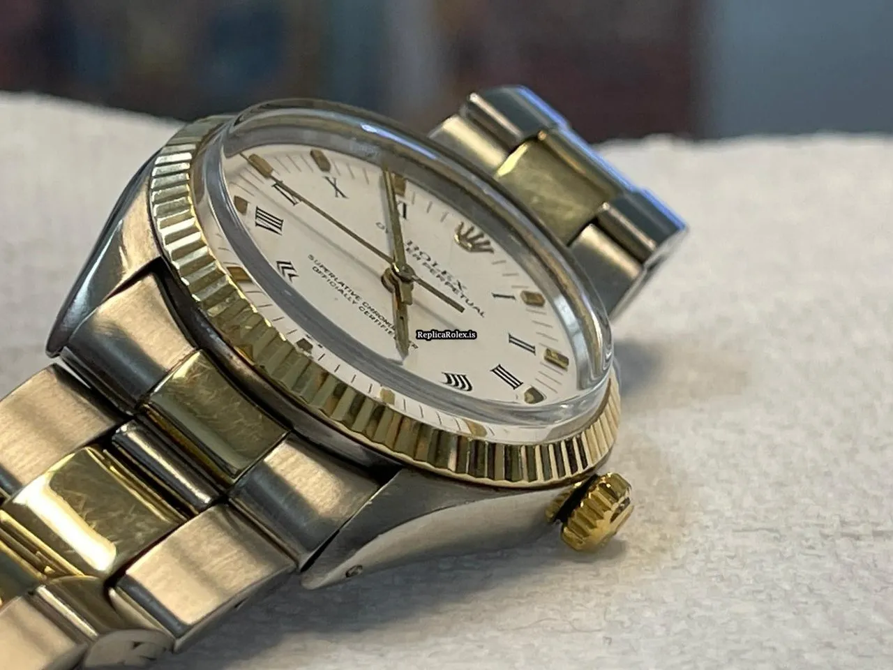 Fabulous Replica Rolex Air King Precision 5500 Caliber 1520 Automatic Movement 34mm Steel Case Mens/unisex Watch - Image 7