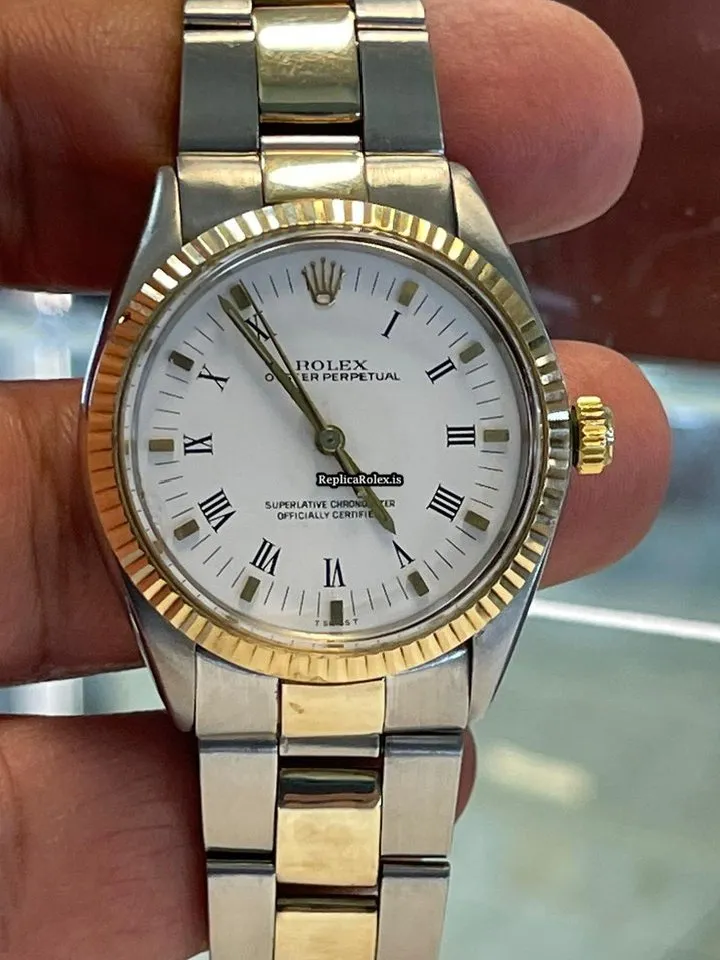 Fabulous Replica Rolex Air King Precision 5500 Caliber 1520 Automatic Movement 34mm Steel Case Mens/unisex Watch - Image 8