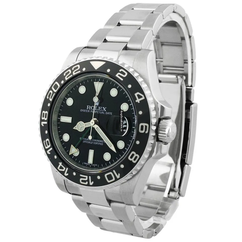 Wonderful Fake Rolex Gmt-master II 116710ln Caliber 3186 Automatic Movement 40mm Steel Case Mens/unisex Watch - Image 2