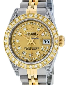 Cheap Imitation Rolex Datejust Caliber 2030 Automatic Movement 26mm Gold/steel Case Womens Watch