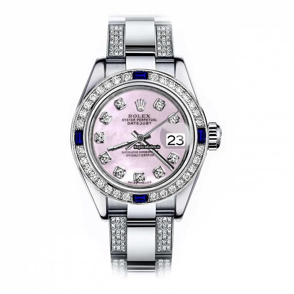 Exquisite Replica Rolex Oyster Perpetual Lady Date 69160 Automatic Movement 26mm Steel Case Womens Watch