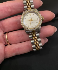 Trustworthy Imitation Rolex Oyster Perpetual 67193 Caliber 2130 Automatic Movement 26mm Gold/steel Case Womens Watch