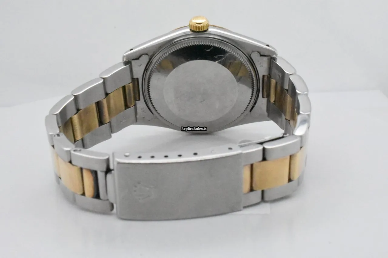 Awesome Fake Rolex Oyster Perpetual Date 15053 Caliber 3035 Automatic Movement 34mm Gold/steel Case Mens/unisex Watch - Image 5