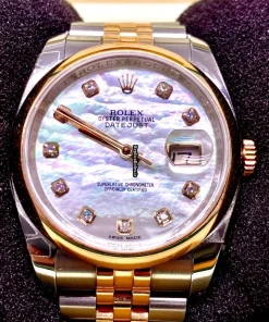 Luxury Replica Rolex Datejust 116201 Caliber 3135 Automatic Movement 36mm Gold/steel Case Mens/unisex Watch
