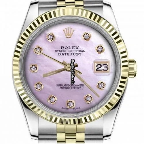 High-end Fakes Rolex Datejust 16013 Automatic Movement 36mm Gold/steel Case Mens/unisex Watch - Image 2